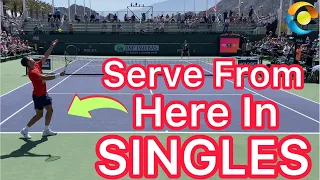 Here’s Why You Should Stand Wide To Serve In Singles (Tennis Strategy Explained)