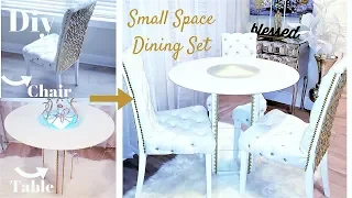 DIY EASY DINING SET |SMALL SPACE HOME DECOR IDEA 2019