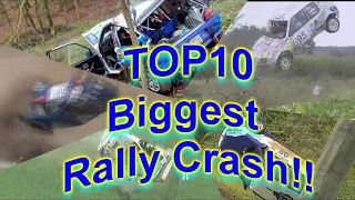 TOP10 Biggest  Rallye Crash By HDrallycrash #fails2023