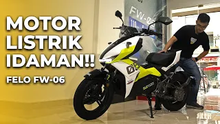 KENCANG! JARAK TEMPUH JAUH!! GARANSI BATERAI PANJANG! Motor listrik FELO FW06