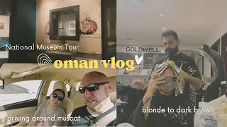 Oman Travel Vlog 🇴🇲 National Museum Oman, Walking around Qurum Beach, Sunset at AL Mouj, Hair Color