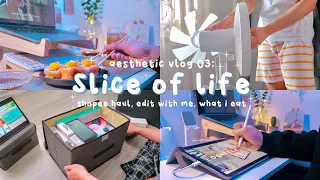 productive vlog 🥑 shopee haul, unboxing, room cleaning, edit with me (aesthetic vlog) 🌦