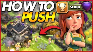 HOW TO TROPHY PUSH TO LEGEND LEAGUE AS A TH9 | Clash of Clans