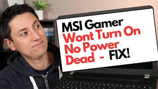 MSI Laptop Computer - Dead / No Power / Wont Turn On Fix