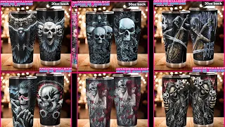 Awesome Skull Tumblers | Skull Travel Mug | Skull cup | Gothic skull tumbler