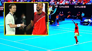 Medvedev vs Kyrgios - INSANE Courtside Points with Crowd Reactions | Aus Open 2022
