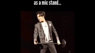 Dimash and the mic stand (fanvid)