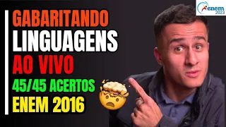GABARITANDO ENEM DE LINGUAGENS 2023 AO VIVO!!!