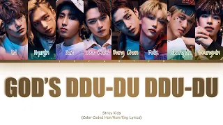 Stray Kids - GOD'S DDU-DU DDU-DU Color Coded Lyrics Han/Rom/Eng (god's menu and ddu-du ddu-du)