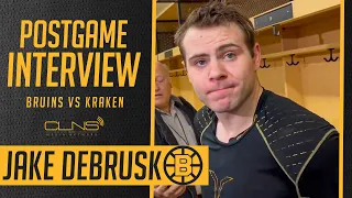 Jake DeBrusk Reacts to Game Winning Goal & Bruins TRADE for Olrov. Hathaway | Bruins Postgame