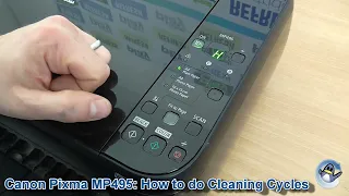 Canon Pixma MP495: How to do Printhead Cleaning and Deep Cleaning Cycles to Improve Print Quality