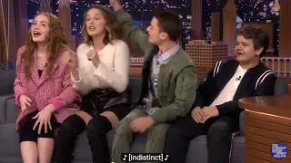 !"Stranger Things cast singing - "Chicken noodle soup