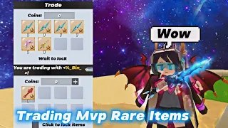 How much MVP Can i get by Trading Rare Items In Skyblock!? (Blockman Go)