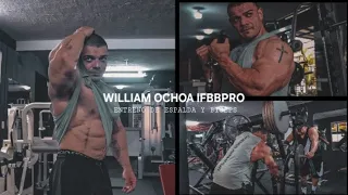 ENTRENO de ESPALDA Y BICEPS a 8 semanas después de mi prodebut | WILLIAM OCHOA | bodybuilding