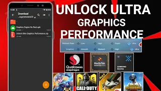 Unlock Ultra Graphics Performance ! Boost Performance ! Max FPS Fix Lag - No Root