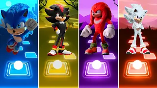 Sonic The Hedgehog 🆚 Shadow The Hedgehog 🆚 Knuckles The Echidna 🆚 Silver The Hedgehog || Tiles Hop🎯🎶