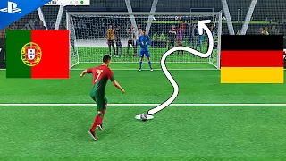 Ronaldo Penalties | Portugal VS Germany VOLTA Gameplay | FIFA 24 PS5 4k