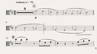 Pachelbel: Canon in D for for Viola and Piano (Piano Accompaniment)