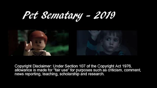 PET SEMATARY TRAILER Vs. LEGO recreation (Side by Side) - 2019 (HD)