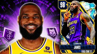 GALAXY OPAL LEBRON JAMES GAMEPLAY!! KING JAMES IS ABSOLUTELY OP IN NBA 2K24 MyTEAM!!