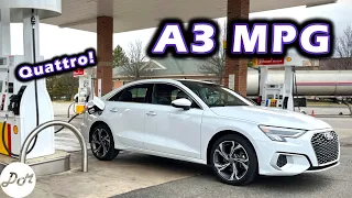 2022 Audi A3 Quattro – MPG Test | Real-world Highway Fuel Economy and Range