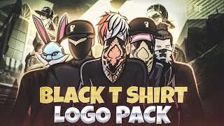 BLACK T-SHIRT MASCOT LOGO PACK😍 FREE FIRE LOGO PACK
