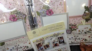 Anna Griffin "Simply Wildflower Meadow" Scrapbooking Kit Double Layout w/Tag Pocket Tutorial! Pg 7-8