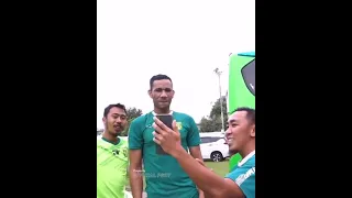 Keseruan pemain asing dan lokal persebaya