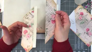 Olivia Journal - Diagonal Pockets Center Spread with Hidden Journaling Tags Part 1