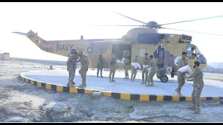 PAK NAVY DEPLOYS HELICOPTERS IN FLOOD AFFECTED AREAS OF GWADAR TO EXPEDITE RESCUE & RELIEF OPERATION