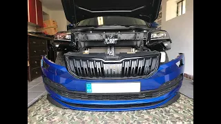 Škoda Karoq front bumper removal DIY