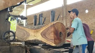 chasing a deadline‼️ QUICK PROCESS OF CUTTING WOOD FOR CAFE TABLES