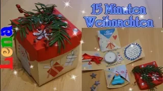 15 Minuten Weihnachten Explosionsbox basteln 🎁 how to make christmas explosion box