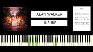 Alan Walker, Kylie Cantrall - Unsure (BEST PIANO TUTORIAL & COVER)