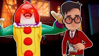 The Neighbor is a Clown and He's Angry! - Secret Neighbor Multiplayer Hide and Seek
