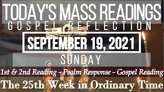 Today's Mass Readings & Gospel Reflection | September 19, 2021 - Sunday (25th Week in O.T.)