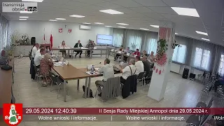 II sesja 9 kadencji Rady Miejskiej Annopol 29-05-2024 r.