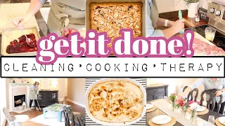 GET IT ALL DONE! | Productive Day Of Cleaning Motivation, Cooking & Online Therapy