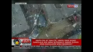 Drone video ng pag-recover sa mga bangkay nina Isnilon Hapilon at Omar Maute