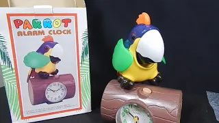 PARROT ALARM CLOCK MADE IN TAIWAN