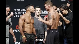 UFC on FOX 25: Dennis Bermudez vs. Darren Elkins Staredown - MMA Fighting