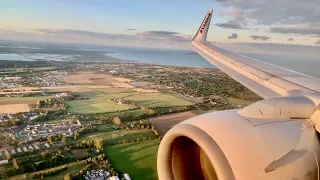 Stunning Sunset Approach and Landing at Dublin | Ryanair | 4K 60FPS