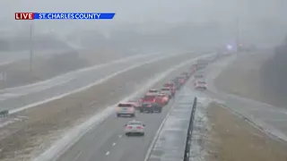 Road conditions cause traffic to crawl in St. Charles County