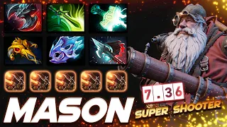 7.36 Mason Sniper Super Shooter - Dota 2 Pro Gameplay [Watch & Learn]