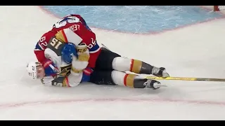 Jake Leschyshyn Puts Artturi Lehkonen In A Headlock