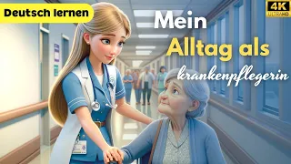 Mein Alltag als Krankenpflegerin | Deutsch Lernen | Hören & Sprechen | Geschichte & Wortschatz