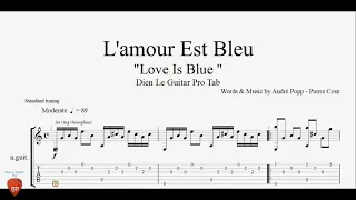 L'amour Est Bleu - Guitar Tabs