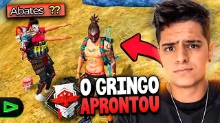 CHAMEI UM GRINGO PRA JOGAR FREE FIRE COMIGO E NÃO ESPERAVA POR ISSO!!!