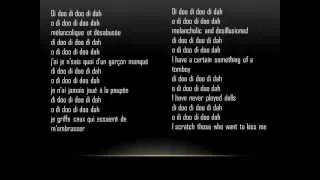 Jane Birkin, Di Doo Dah Cover (french/english lyrics)