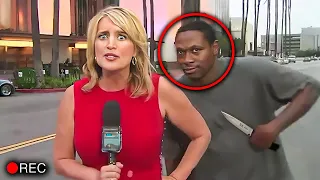 News Reporter Realizes She's Talking To The Murderer